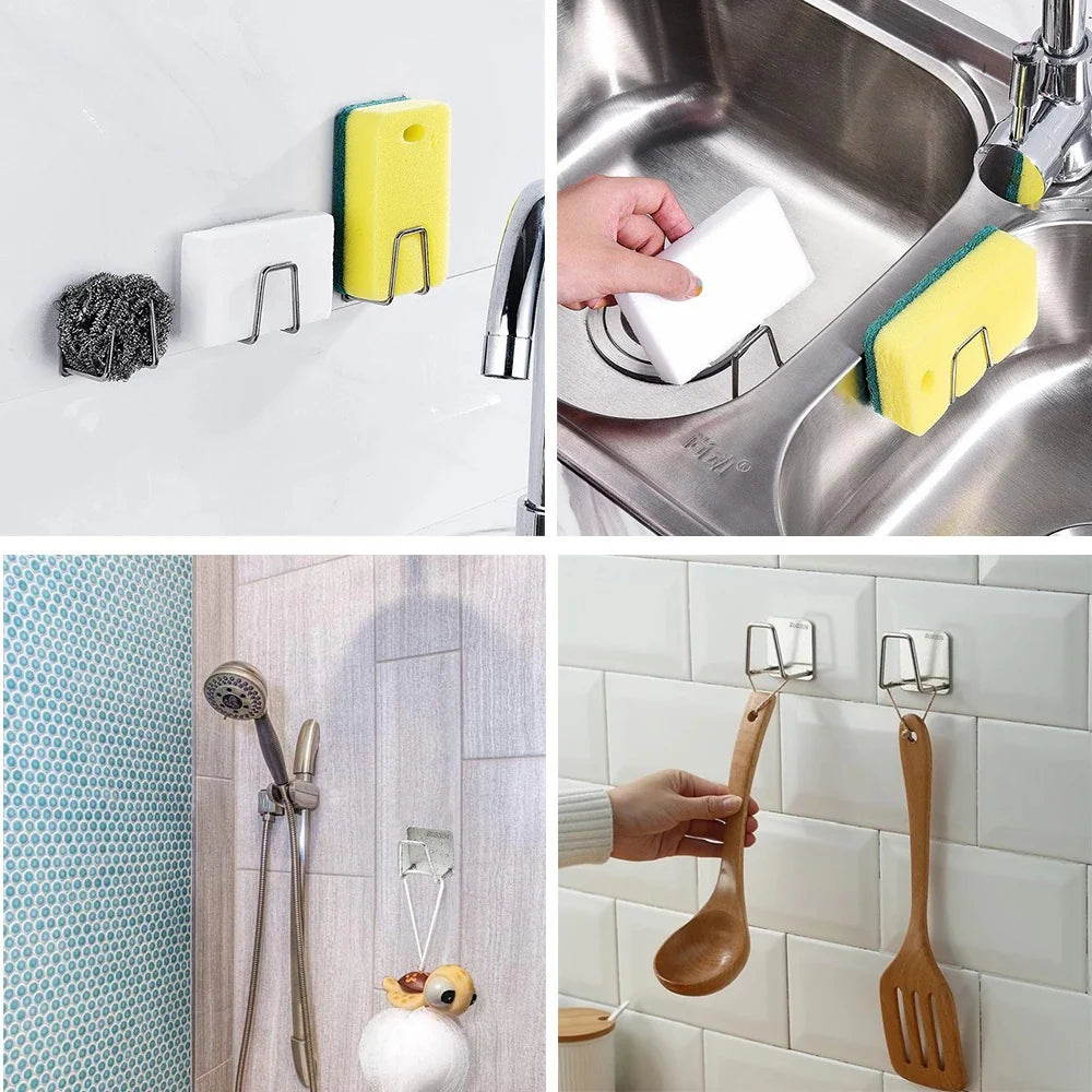 Sink Sponge Drain Drying Rack 304 Stainless Steel Storage Rack