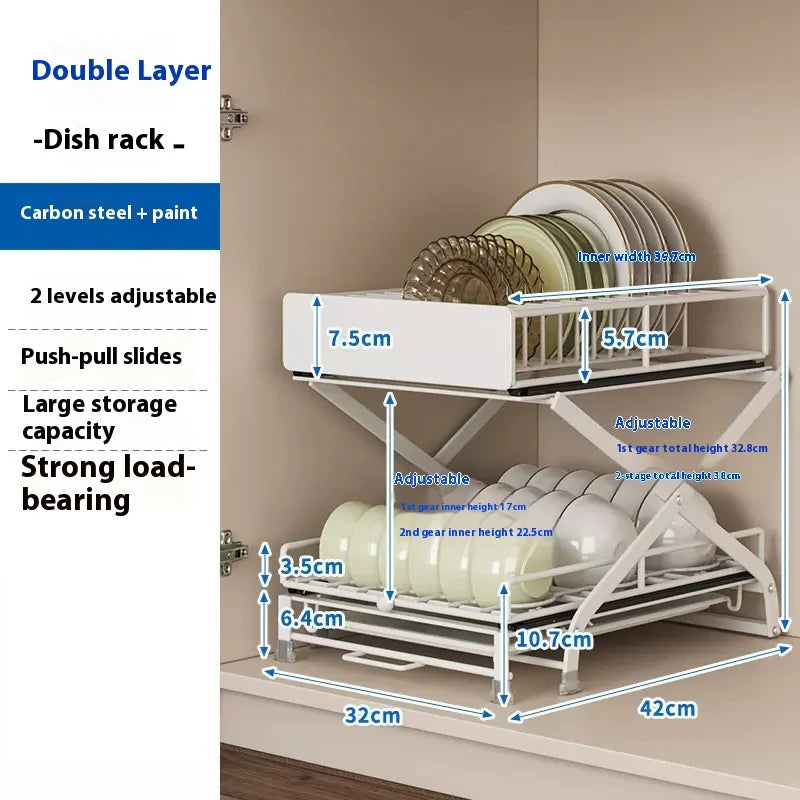 Installation-free Kitchen Sink Seasoning Multi-functional Storage Rack